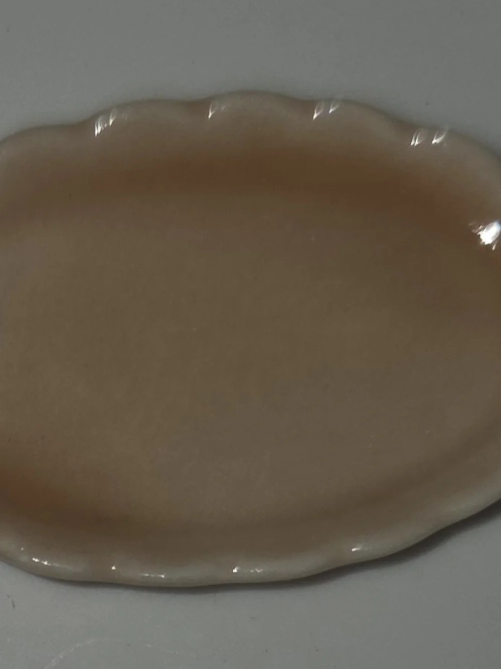 Unique Vintage  Porcelain/glazed Ceramic Dollhouse Serving Plates Set